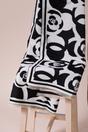 Black Rose Print Scarf, Image 4 of 5