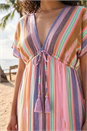 PINK Petite Stripe Boho Maxi Dress, Image 4 of 4