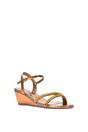Rose 'Sammy' Diamante Mid Heel Strappy Wedge Sandals, Image 2 of 6
