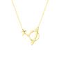 Gold Spero Gold Sterling Silver Saturn Necklace, Image 1 of 6