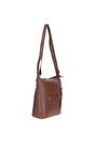 Brown 'Donegal' Practical Real Leather Shoulder Bag, Image 3 of 5