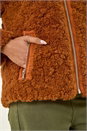 Brown Teddy Borg Jacket, Image 7 of 8