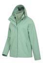 Khaki Fell 3 in 1 Water Resistant Jacket, Image 3 of 6