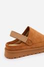 Tan 'Aurelia' Slip On Adjustable Strap Mini Boots, Image 4 of 4