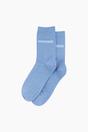 Light Blue Weekend Combed Cotton Glitter Socks, Image 3 of 4