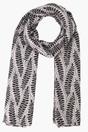 Cream Sarta Cream Fern Leaf Lightweight Scarf, Image 1 of 3