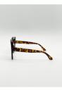 Dark Brown Oversized Square Frame in Brown Tortoiseshell, Image 4 of 6