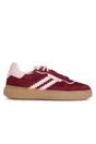 Red Tamaris Red Tamaris Merlot Red Stripe Sneakers, Image 1 of 7