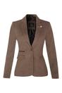 Brown Infinity Leather Brown Tweed 1920s Herringbone Light Brown Blazer, Image 1 of 6