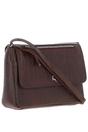Maroon 'Valentina' Flap Over Croc Print Real Leather Shoulder Bag, Image 4 of 5