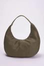 Khaki WOVCOR Khaki Oversized Padded Hobo Shoulder Bag, Image 1 of 3