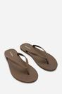 Chocolate Kailany Jelly Thong Flip Flop Sandals, Image 3 of 6