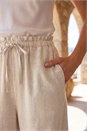 Natural  Petite Embroidered Hem Trouser, Image 4 of 4