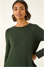 Green Soft Touch Side Ruffle Top, Image 4 of 5