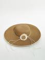 Beige SVNX Beige Sunflower Straw Sun Hat, Image 5 of 5