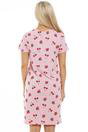 Pink Camille Lingerie Pink Strawberry Print Cotton Nightshirt, Image 3 of 4