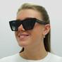 Black Alexander McQueen Black Cat Eye Black Grey AM0299S, Image 6 of 8