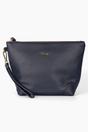 Navy Etre Navy Faux Leather Medium Wash Bag, Image 1 of 2