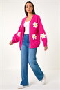 Pink Dusk Daisy Knit Cardigan, Image 2 of 5