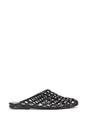 Black XY LONDON Black 'Opera' Slip On Cage Jelly Mule Flat Summer Sandals, Image 1 of 5