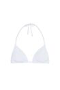 White Twist Triangle Shell Bikini Top, Image 1 of 3