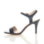 Navy Blue AJVANI Navy Blue High Heel Barely There Strappy Sandals, Image 3 of 6