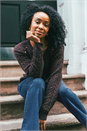 Chocolate Petite Button Cable Knit Jumper, Image 1 of 7
