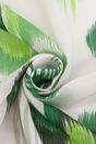 Green Sarta Green Abstract Ikat Lightweight Scarf, Image 2 of 3