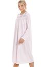 Light Pink Camille Lingerie Light Pink Long Sleeve Cuddle Knit Nightdress, Image 3 of 5