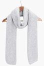 Light Grey Plain Wool Blend Winter Scarf, Image 2 of 4