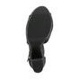Black AJVANI Black Glitter Ankle Strap Peep Toe Platform High Heels, Image 8 of 8