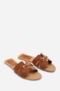 Tan Dorina Embellished Slide On Sandals, Image 4 of 6