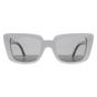 White Montana White Rectangle Shiny White Smoke Polarized MP193, Image 1 of 4