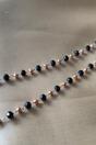 Silver 62 CM Black Beaded Sunglass Reading Eyeglass Lanyard Detachable Chain, Image 2 of 2