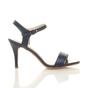 Navy Blue AJVANI Navy Blue High Heel Barely There Strappy Sandals, Image 2 of 6