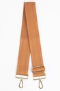 Tan Sarta Tan Plain Woven Wide Bag Strap, Image 1 of 4