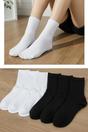 Multi 6 Pack Cotton Ribbed Knit Crew Socks, Image 1 of 5