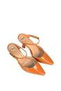 Peach XY LONDON Peach 'Daisy-May' High Heel Mules With Pointed Toe, Image 4 of 6