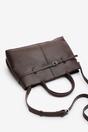 Brown Flores Luxury Structured Leather Tote Bag, Image 6 of 8