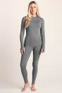 Grey Snowdon Thermal Crew Neck Base Layer, Image 4 of 5