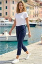 Navy  Cotton Stretch Chino Trousers, Image 3 of 4