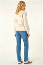Ivory Floral Faux Pearl Knit Jumper, Image 3 of 5