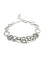 Silver Diva Collection Elegant Double Wrap Bracelet, Image 1 of 6