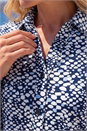 Blue Classic Abstract Print Shirt, Image 4 of 4
