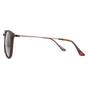 Brown Round Brown Turtle Rubbertouch G15 Green Polarized Sunglasses, Image 3 of 4