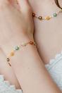 Gold Sunflower Charm Boho Bracelet, Image 1 of 2