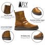 Camel Women's Leather Boots-RENO053FLY, Image 2 of 5