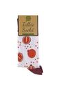 Burgundy 1 Pack Ladies Cotton Novelty Design Fruit Socks, Image 2 of 5