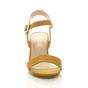 Yellow AJVANI Yellow Mid Block Heel Strappy Sandals, Image 6 of 6