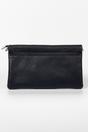 Navy Blue Italian Leather Clutch Bag, Image 2 of 3
